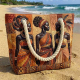 Håndlaget strandveske | Melanin Queens Glow